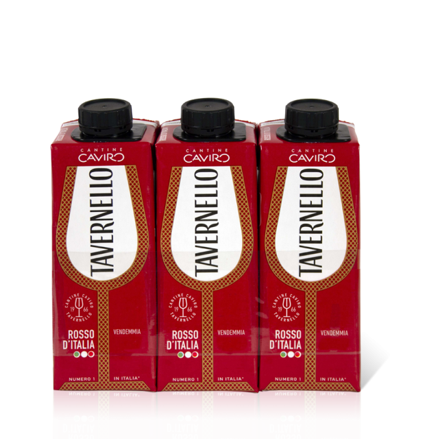 Tavernello Vino D'Italia Rosso 3x0,25l