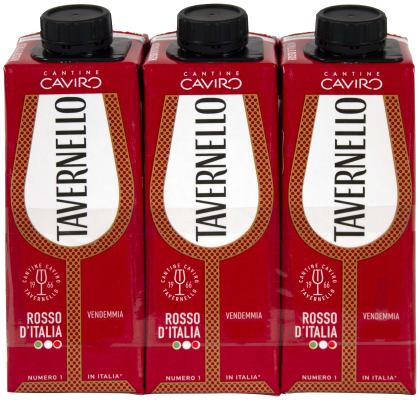 Tavernello Vino D'Italia Rosso 3x0,25l